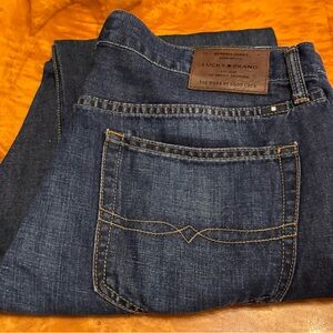 Lucky Brand 121 Slim Men's Dark Blue Denim Jeans